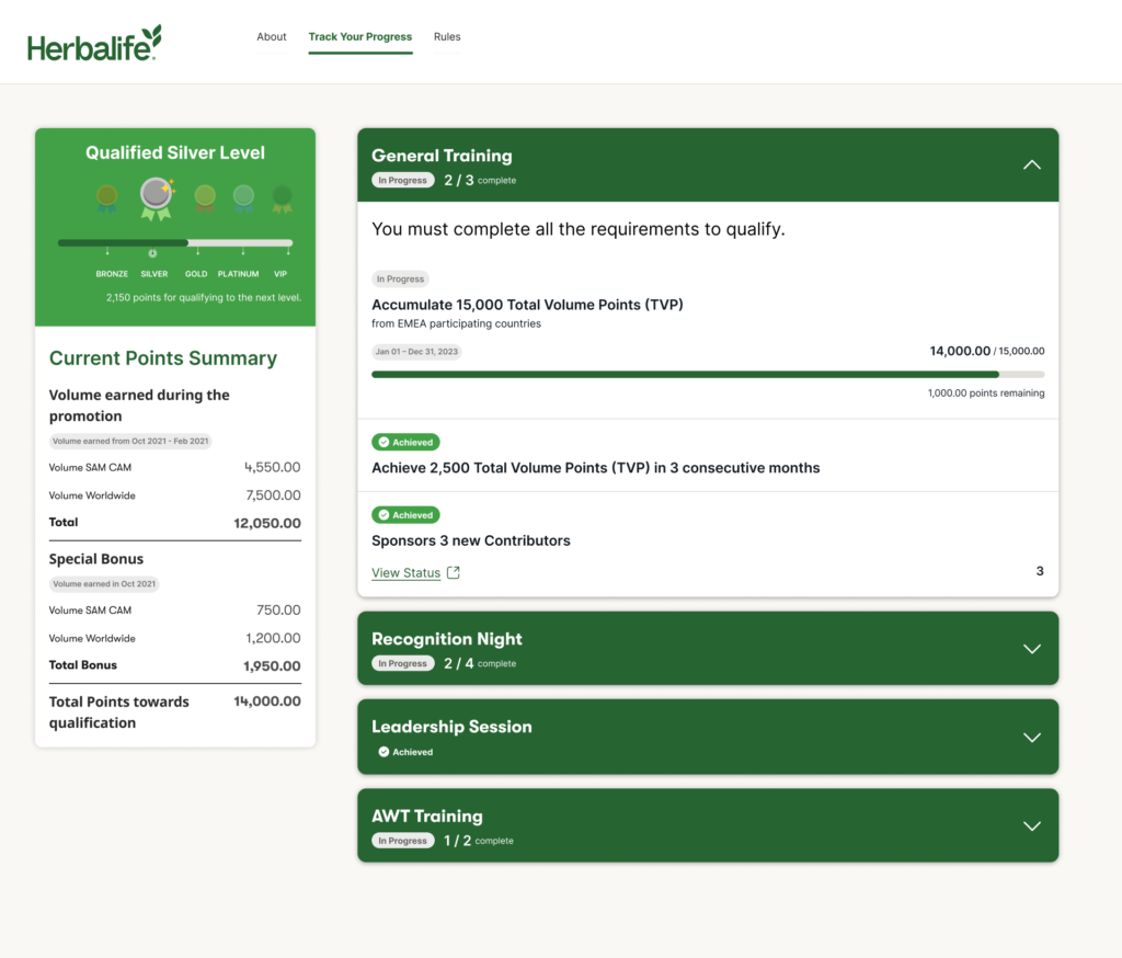 Events Progress Trackers proposals (Desktop View)