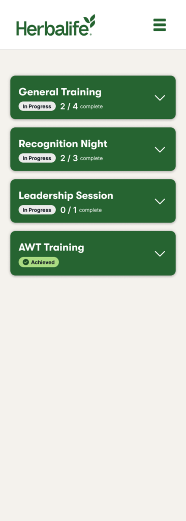 Events Progress Trackers proposals (Mobile View)