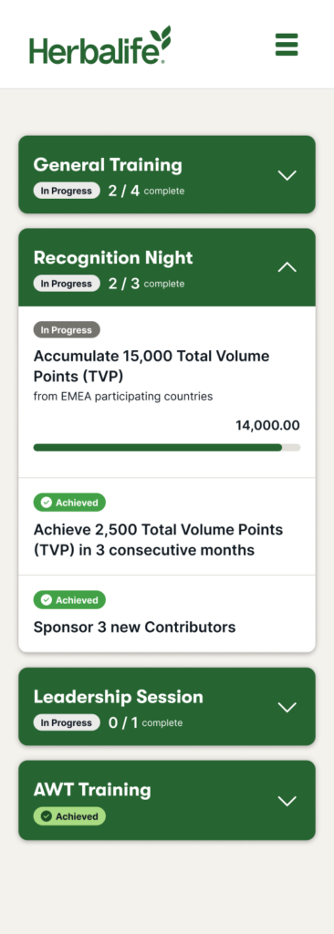 Events Progress Trackers proposals (Mobile View)