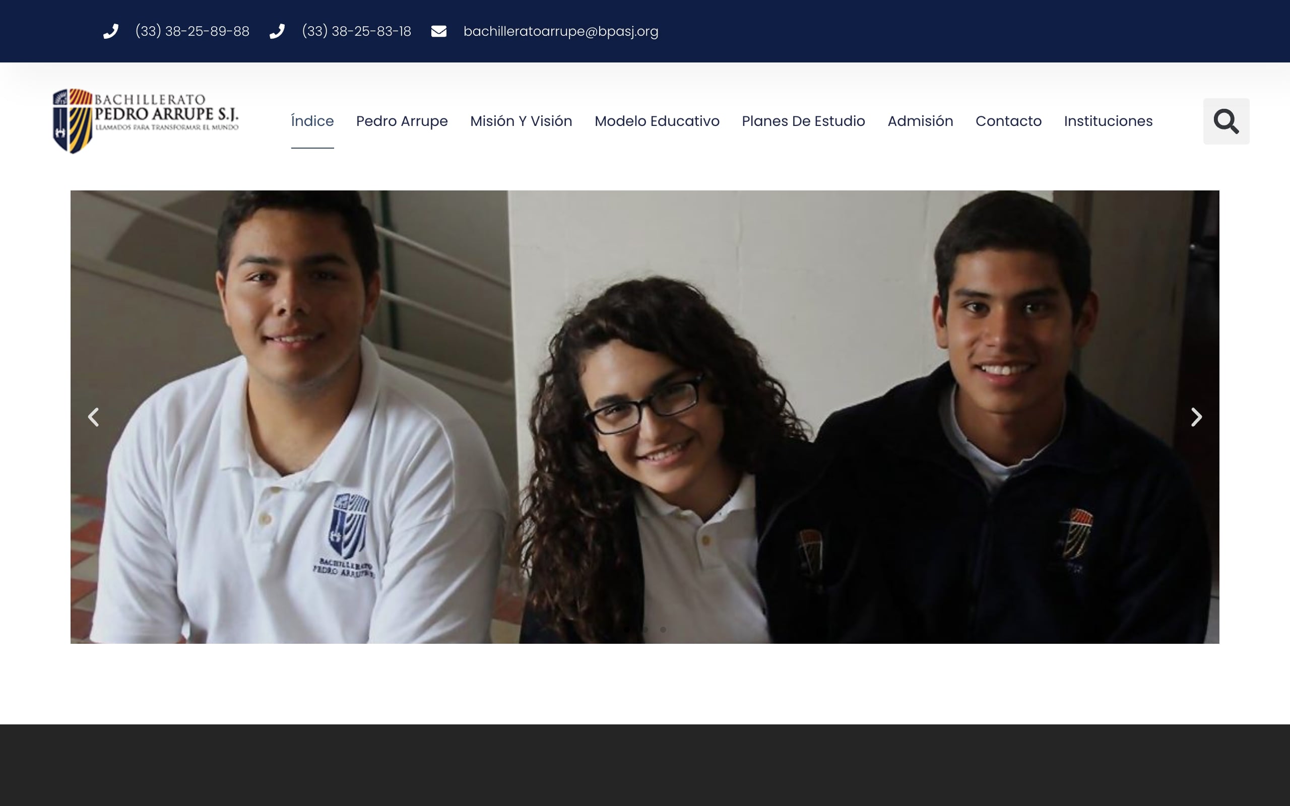 Web Bachillerato Pedro Arrupe S.J.