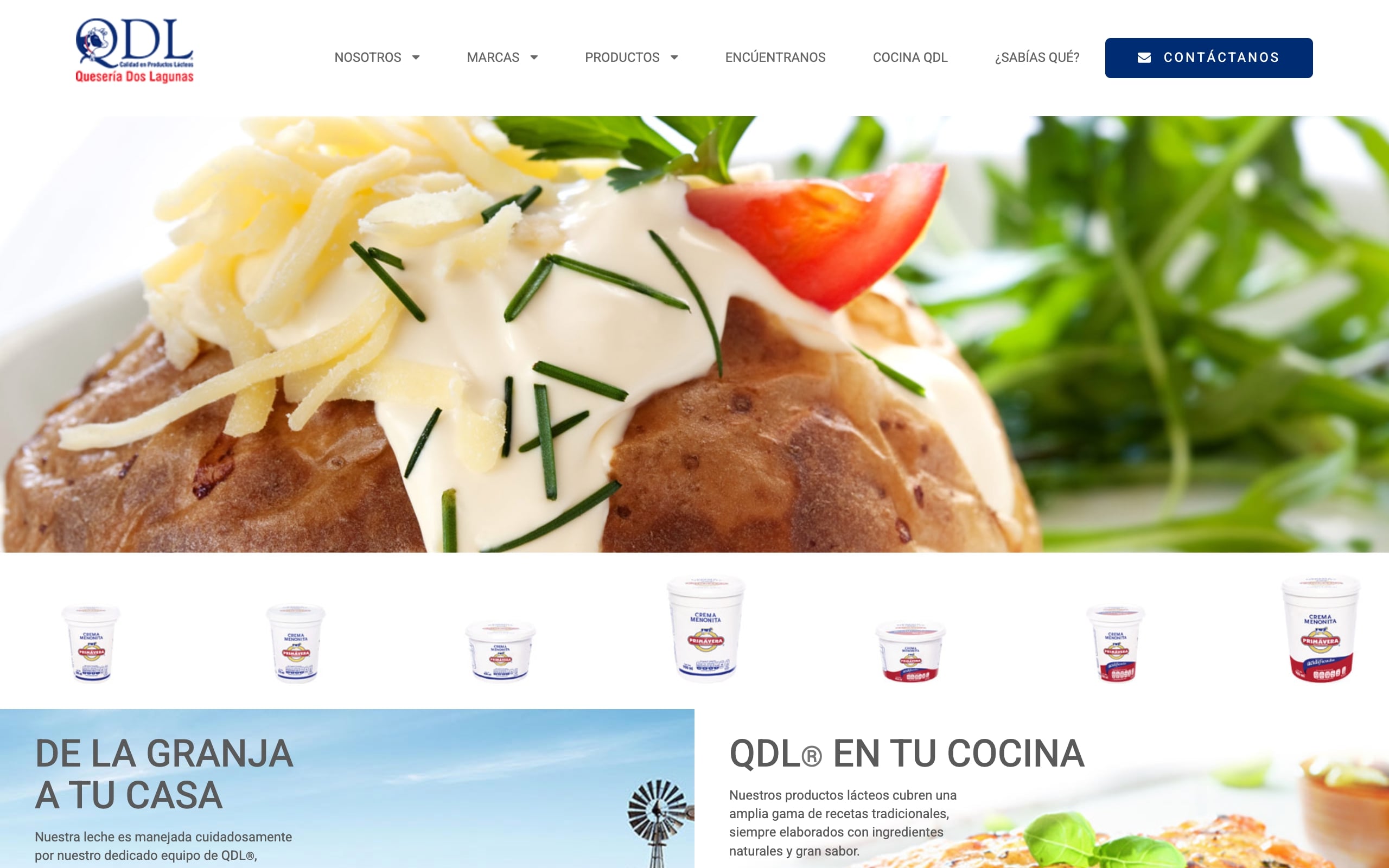 Web Quesería Dos Lagos